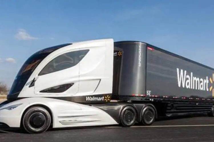 Wave: caminhão do futuro do Wamart servirá para testes com novos combustíveis (Divulgação/ Walmart)