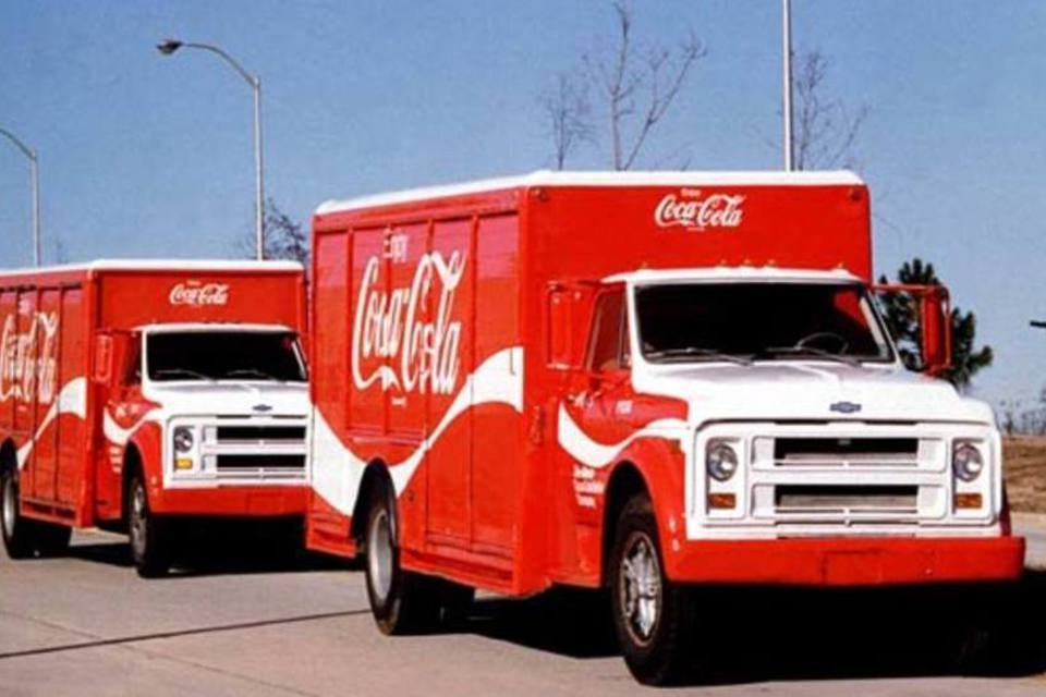 Caminhão estilo Coca-Cola Vermelho