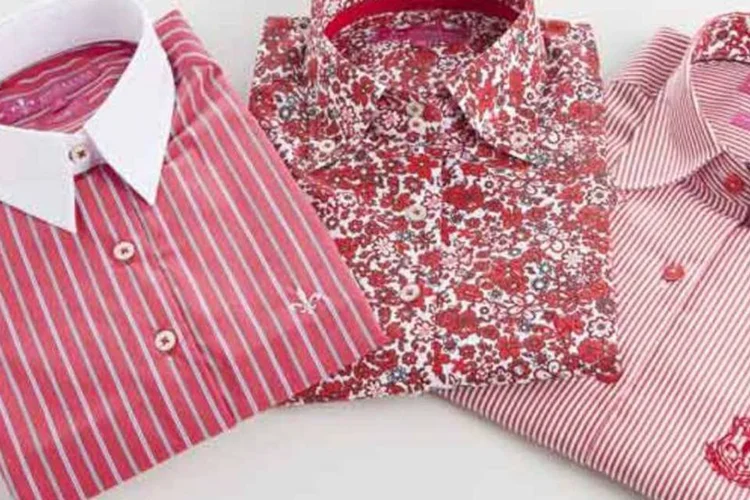 
	Camisas da Dudalina: a empresa estuda implementar unidades em pa&iacute;ses como Alemanha, &Aacute;ustria, It&aacute;lia, Reino Unido, R&uacute;ssia e Austr&aacute;lia
 (Fabio Mangabeira / Veja São Paulo)