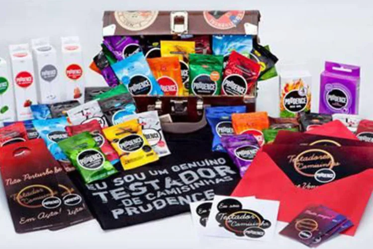 
	Produtos da Prudence que ser&atilde;o distribu&iacute;dos no concurso cultura &quot;Voc&ecirc; &eacute; bom na cama? E onde mais?&quot; da marca
 (Reprodução)