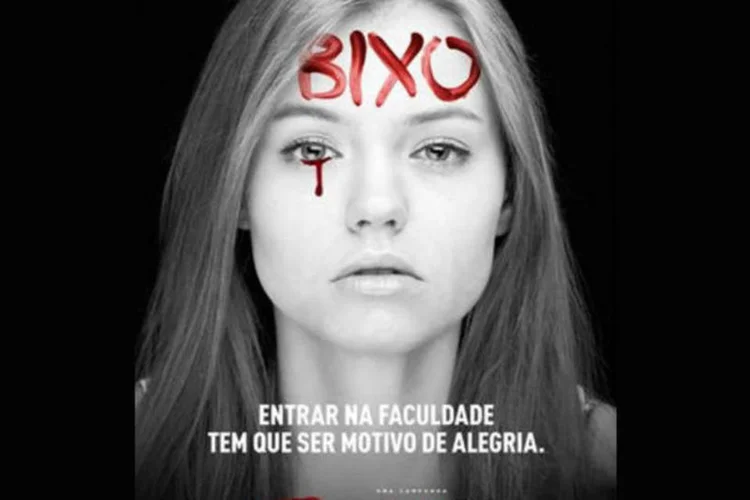 A ação, desenvolvida pela agência Agnelo Pacheco, tem como slogan “Entrar na faculdade tem que ser motivo de alegria” e visa mobilizar toda a sociedade (Divulgação)