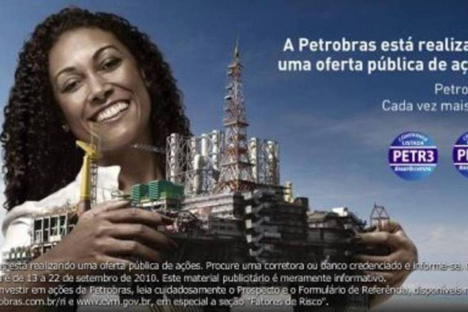 Campanha publicitária da capitalização: termina hoje prazo para garantir sua participação na oferta da petrolífera (.)