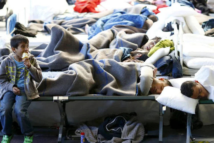 
	Campo tempor&aacute;rio de refugiados: o fundo est&aacute; especialmente preocupado com a situa&ccedil;&atilde;o dos menores desacompanhados &ldquo;que s&atilde;o muito vulner&aacute;veis ao risco de explora&ccedil;&atilde;o e de tr&aacute;fico&rdquo;
 (Reuters / Kai Pfaffenbach)