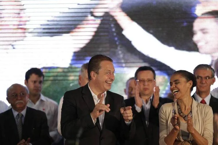 
	Campos e Marina: secret&aacute;rio-geral do PSB defende que ideal seria candidatura pr&oacute;pria em SP, como defende Marina
 (REUTERS/Ueslei Marcelino)