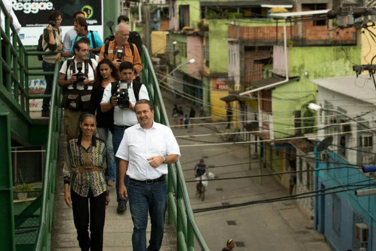 
	Previs&atilde;o do PSDB &eacute; que Marina Silva comece a corrida eleitoral com o dobro das inten&ccedil;&otilde;es de voto de Campos
 (PSB/Divulgação)
