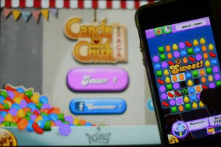 
	Candy Crush: adi&ccedil;&atilde;o dos jogos da King vai colocar a Activision na posi&ccedil;&atilde;o de lideran&ccedil;a global em entretenimento interativo das plataformas mobile, console e PC
 (Gabriel Bouys/AFP)