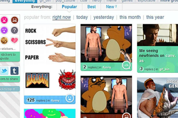 O site Canvas reúne principalmente imagens editadas com fins humorísticos (Reprodução)