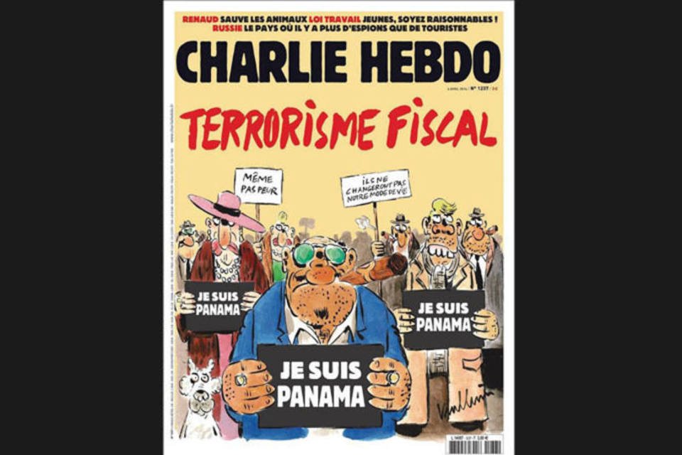 Charlie Hebdo ironiza escândalo e lança lema: Je suis Panamá