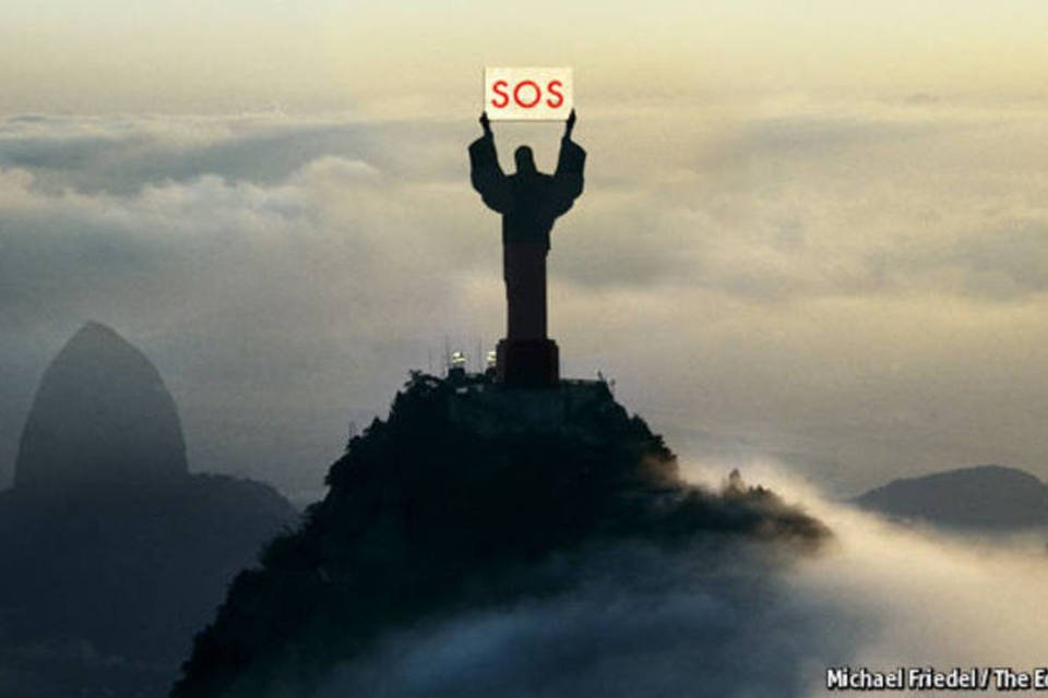 Capa da Economist tem Cristo Redentor pedindo socorro