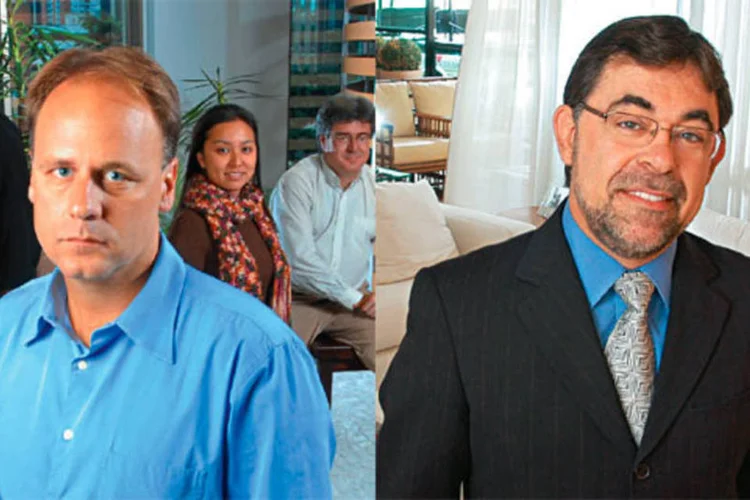 Edmond, ex-presidente da AmBev e Amaral, da Gafisa (da esq. para a dir.): eles ficaram sem bônus em 2009 (.)