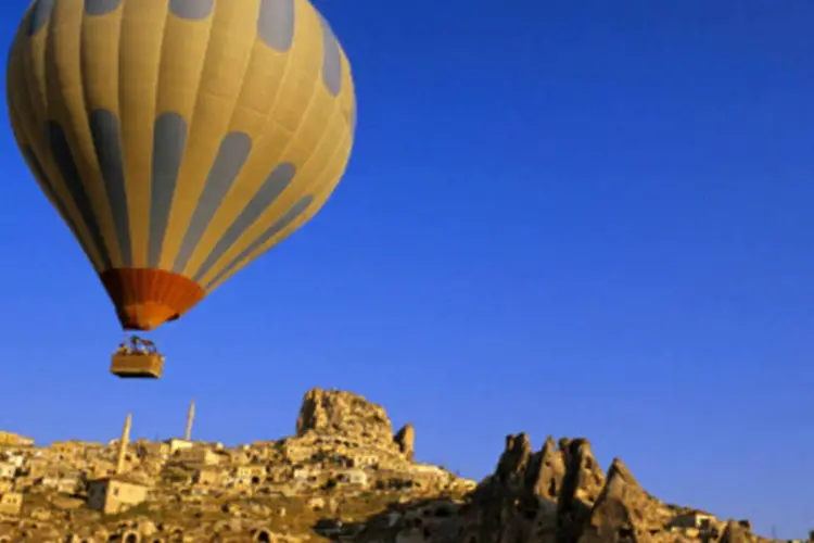 Balão na Capadócia, Turquia: o passeio de balão é um dos mais escolhidos por turistas. (GettyImages)