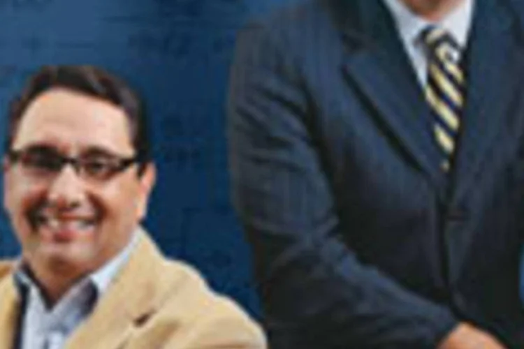 Julio, presidente da Tecnisa, e Machado, diretor da empresa: parte de um time que ganha mais de 1 milhão de reais por ano (--- [])