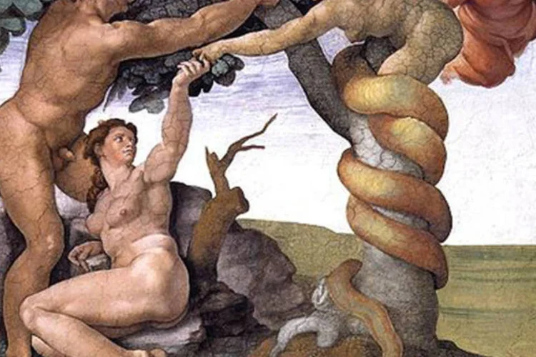 Detalhe do afresco na Capela Sistina pintado por Michelangelo em 1510. Com o surgimento da figura do artista caprichoso, neurótico e melancólico, era natural que a história da arte tomasse a forma da biografia (Wikimedia Commons)
