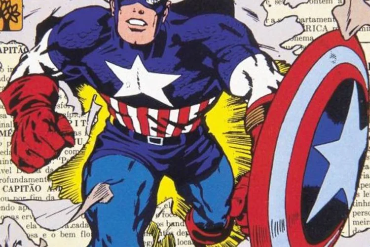 A história do super-herói foi de Simon levada às telas do cinema recentemente no filme 'Capitão América - O Primeiro Vingador', (J. S. Rangel/Memória Abril)