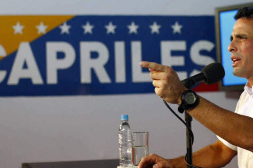 Capriles promete impugnar as eleições venezuelanas