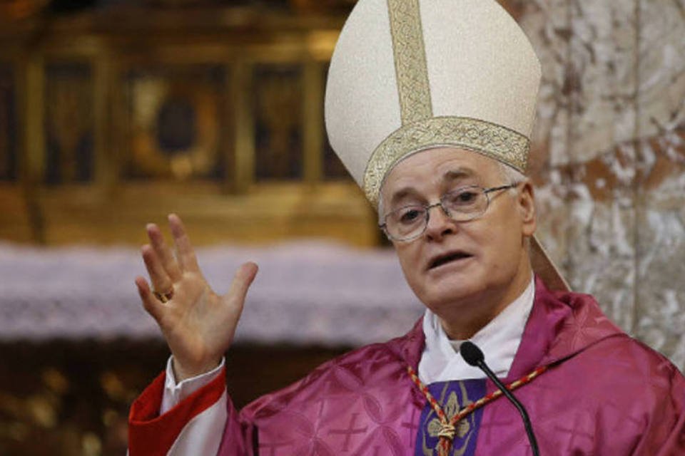 Cotado para ser novo papa, dom Odilo Scherer celebra missa