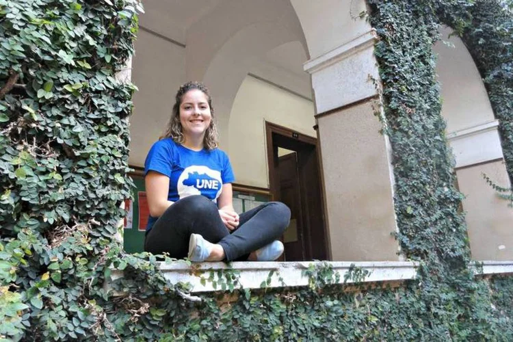 
	Carina Vitral: aos 26 anos, ela &eacute; presidente da UNE desde junho
 (Rita Azevedo/Exame.com)
