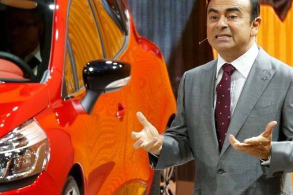 
	O presidente da Renault-Nissan, brasileiro Carlos Ghosn: &quot;Todas as companhias s&atilde;o dependentes do seu mercado de origem...&quot;
 (Jacky Naegelen/Reuters/Reuters)