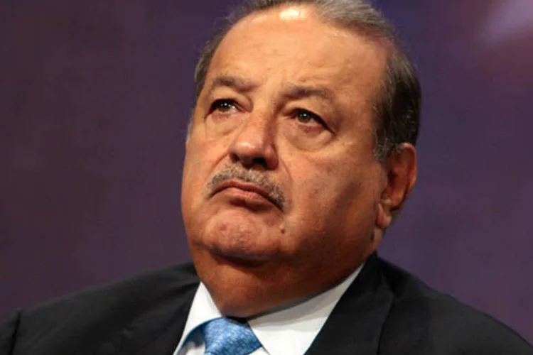 O mexicano Carlos Slim: ao todo, o grupo América Móvil teve receitas de 192 bilhões de pesos mexicanos no trimestre (Chris Hondros/Getty Images)
