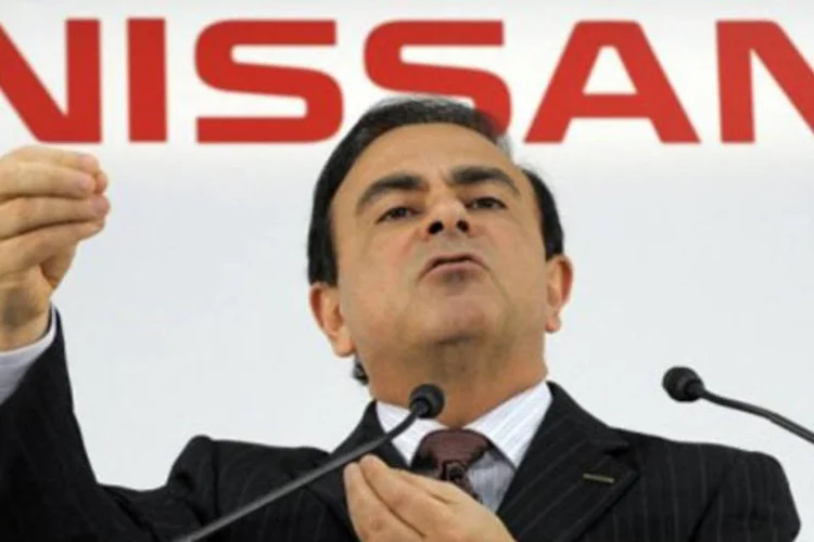 Imagem de arquivo do presidente da Nissan: Ghosn é bem visto por ter tirado a Nissan da beira da falência (Toshifumi Kitamura/AFP/AFP)