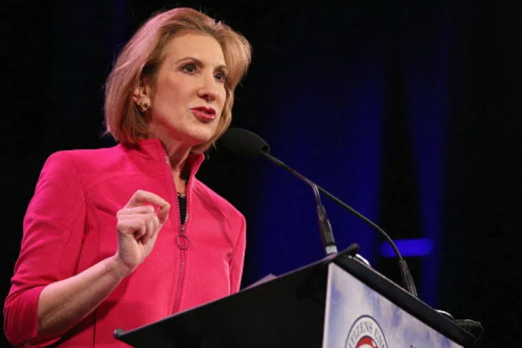 
	Carly Fiorina, candidata a concorrer pelo partido republicano: &quot;acho que as mulheres de todo o pa&iacute;s ouviram muito claramente o que o sr. Trump disse&quot;
 (Getty Images)