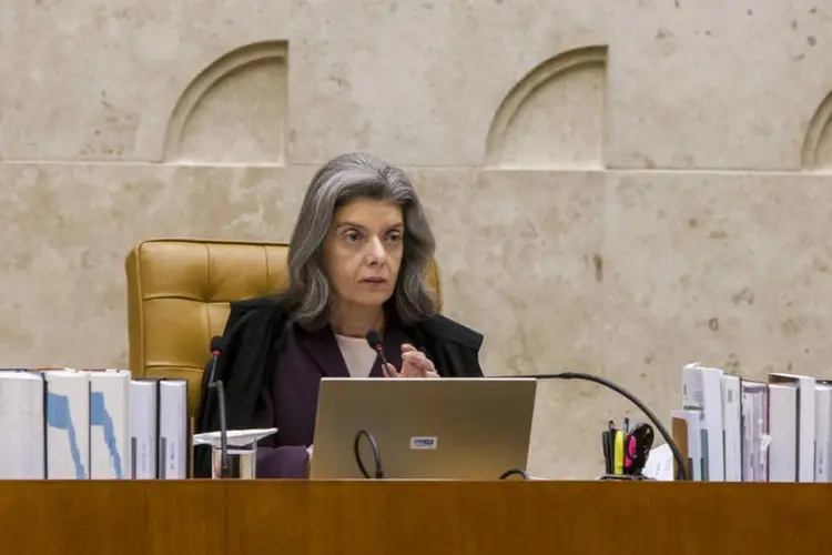 A presidente da Corte, Cármen Lúcia: (Dorivan Marinho/SCO/STF/Reprodução)