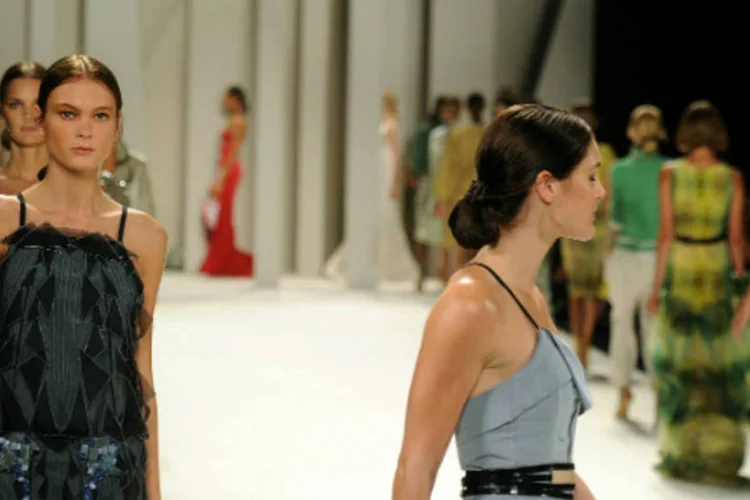 Desfile da Carolina Herrera na Semana de Moda de Nova York (Getty Images / Scott Olson)