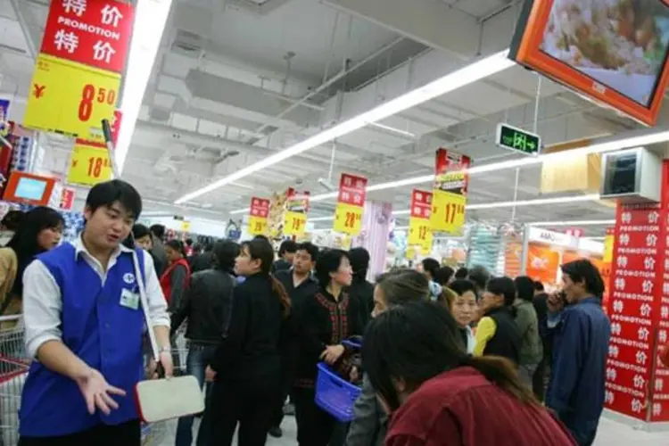 Unidade do Carrefour na China: ao todo 14 lojas são acusadas de abuso de preços (Cancan Chu/Getty Images)