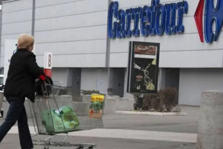 Carrefour: crescimento em 2011 foi impulsionado pelos países emergentes (Jean-Philippe Ksiazek/AFP)