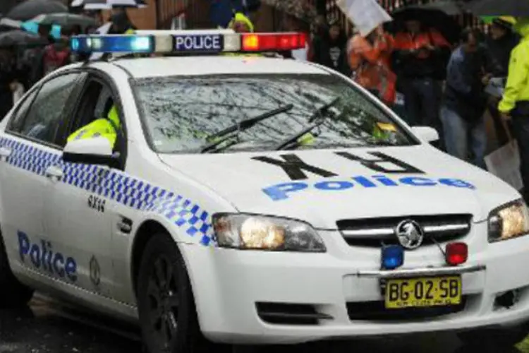 Carro de polícia na Austrália: Simon Gittany, de 40 anos, foi declarado culpado pelo assassinato da namorada (Greg Wood/AFP)