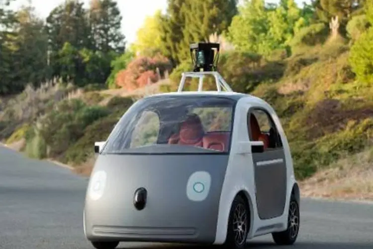 Foto de maio de 2014 de protótipo do carro autônomo do Google (AFP)