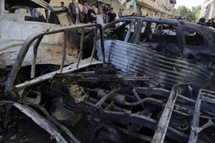 
	Carro-bomba na S&iacute;ria: &quot;A Otan n&atilde;o tem nenhuma inten&ccedil;&atilde;o de intervir militarmente na S&iacute;ria&quot;, afirmou Rasmussen
 (Joseph Eid/AFP)