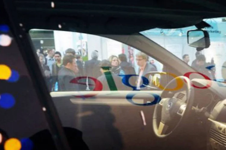 Carro não-tripulado com sistema de navegação do Google (Daniel Mihailescu/AFP)