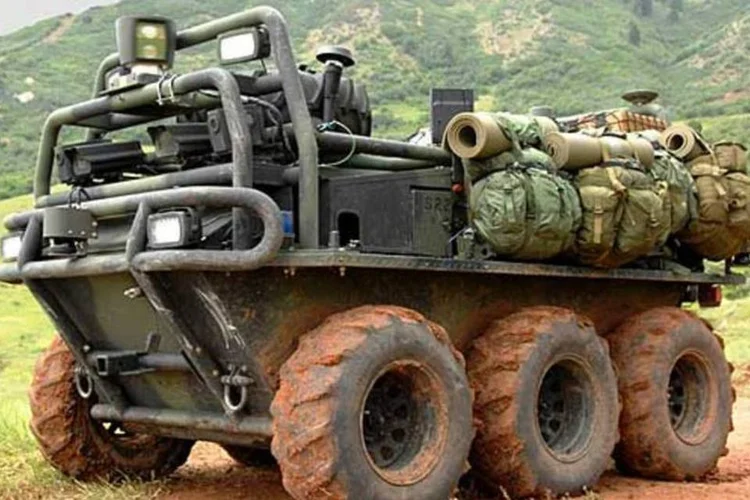 A versão atual do carro-robô SMSS não possui armas, mas a Lockheed Martin já desenvolve modelos armados (Lockheed Martin)