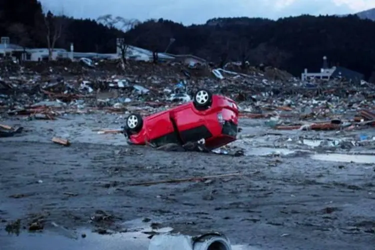 O Japão após o Tsunami: isca para golpes na internet (Getty Images)