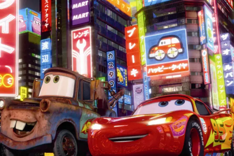 Cena do filme Carros 2: mais de 300 brinquedos inspirados na animação serão lançados até 2012 (Divulgação)