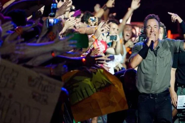 
	Cartazes para Bruce Springsteen: o m&uacute;sico reinou soberano no Rock in Rio 2013
 (Getty Images/Buda Mendes)