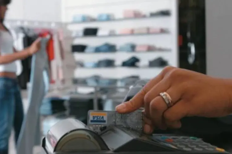 Máquina de cobrança de cartões de crédito e débito da Cielo (Arquivo)