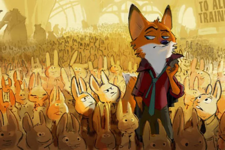 Na nova animação, Zootopia, os personagens principais são a coelha policial Judy e a raposa Nick (Divulgação Pixar)