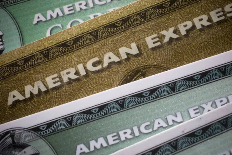 
	Cart&otilde;es da American Express: receita ficou praticamente est&aacute;vel, em US$ 8,33 bilh&otilde;es
 (Scott Eells/Bloomberg)