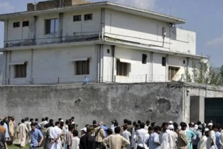 Após a operação militar americada, a residência foi confiscada pelo Exército do Paquistão (Aamir Qureshi/AFP)
