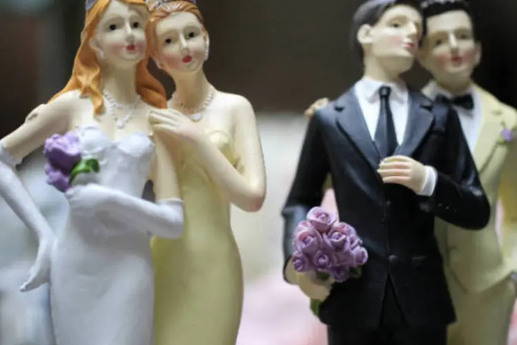 
	Casamento gay: segundo o Escrit&oacute;rio Nacional de Estat&iacute;sticas, 55% dos casamentos foram entre mulheres e 45% entre homens
 (REUTERS/Gonzalo Fuentes)