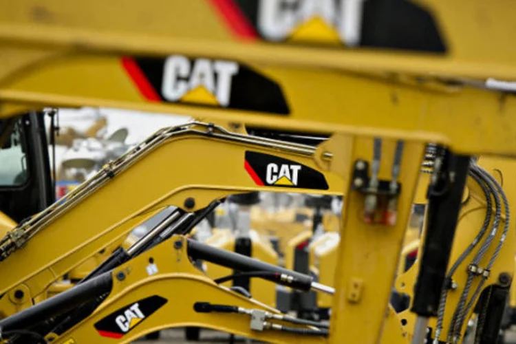 Caterpillar: empresa multinacional de origem estadunidense fabrica máquinas, motores e veículos pesados (Daniel Acker/Bloomberg)