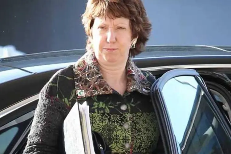 Catherine Ashton pediu ajuda da UE para ver a Líbia "seguir adiante" (Peter Macdiarmid/GETTY IMAGES)
