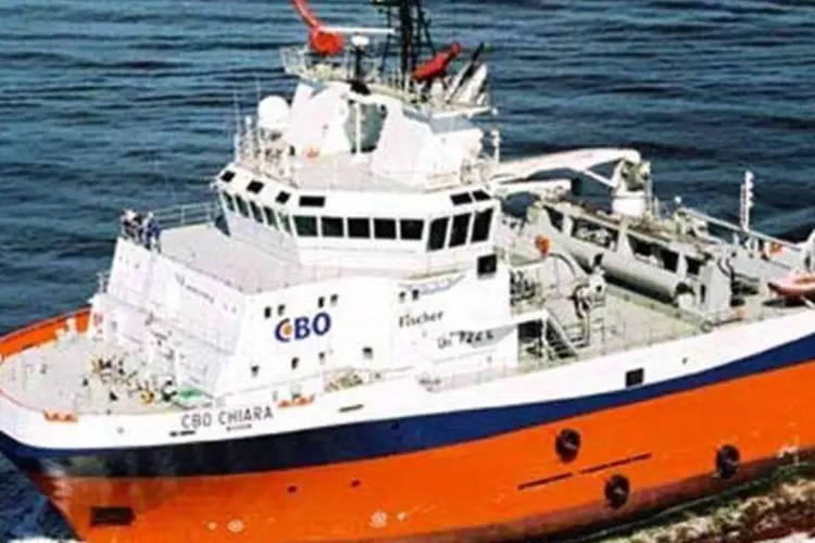 Navio da CBO (Companhia Brasileira de Offshore), que pertence ao Grupo Fischer: holding procura compradores para sua divisão de navegação (Divulgação)