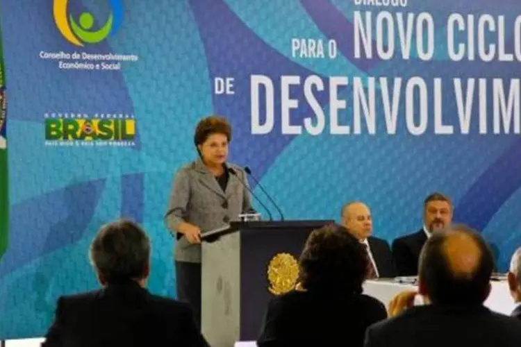 Dilma fez a declaração após participar de reunião do CDES  (Divulgação/Presidência da República)