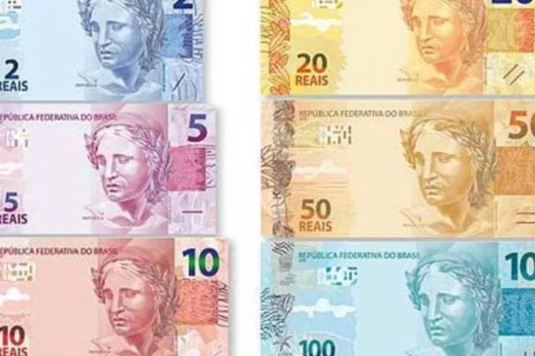 Cédulas mantêm as cores dos modelos antigos, mas terão tamanhos diferentes