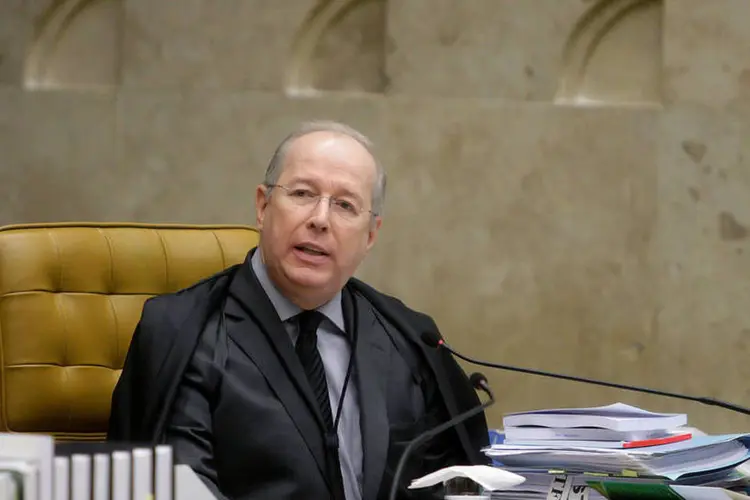 
	Ministro Celso de Mello em plen&aacute;rio do STF: os termos do depoimento est&atilde;o sendo analisados pelo ministro
 (Fellipe Sampaio/SCO/STF)