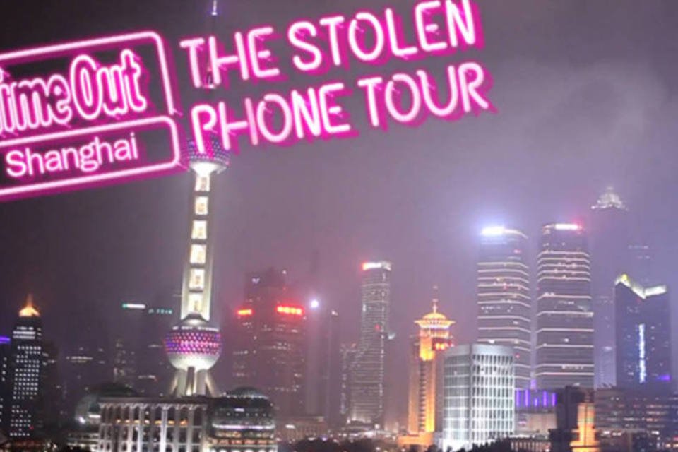 Celular perdido oferece um incrível tour por Shangai