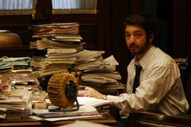 
	Ricardo Dar&iacute;n durante cena do filme &quot;O Segredo dos Sus Olhos&quot;
 (Divulgação)